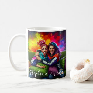 Beste Vrienden Grappige Kleurrijke & Inspirerende  Koffiemok