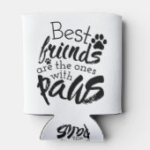 Beste vrienden hebben pools Dog Companion Quotes B Blikjeskoeler (Achterkant)