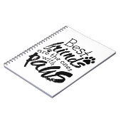 Beste vrienden hebben pools Dog Companion Quotes B Notitieboek (Linkerzijde)