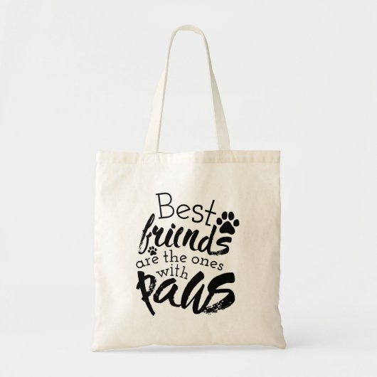 Beste vrienden hebben pools Dog Companion Quotes B Tote Bag (Voorkant)