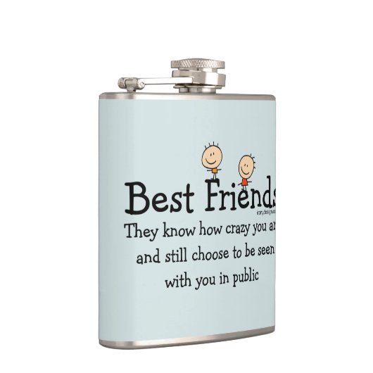 Beste vrienden heupfles (Rechts)