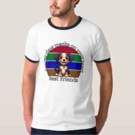 Beste Vrienden Hondenliefhebber Ringer T-shirt - F