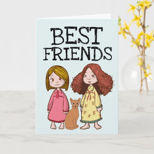 BESTE VRIENDEN IN EEN WERELD DIE KAART HEEFT GEMAA (Gele Bloem)