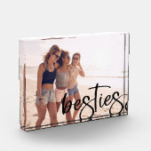 Beste vrienden in het moderne script zwarte letter fotoblokken (Links)