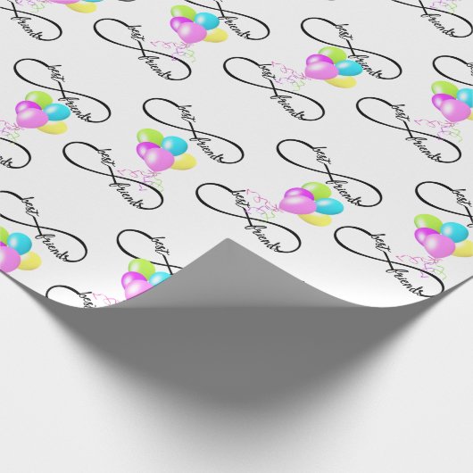 Beste vrienden Infinity Design Cadeaupapier (Hoek)