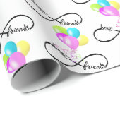 Beste vrienden Infinity Design Cadeaupapier (Rol Hoek)
