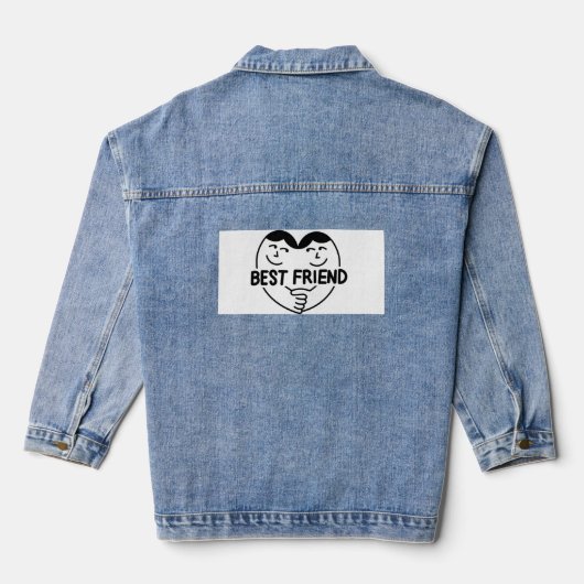 Beste vrienden jasje denim jacket (Achterkant)