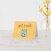 beste vrienden kaart (Gele Bloem)