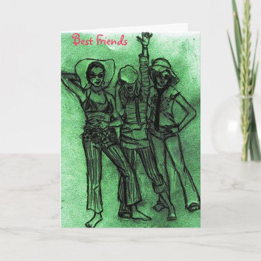 Beste vrienden kaart (Voorkant)
