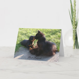 Beste vrienden kaart