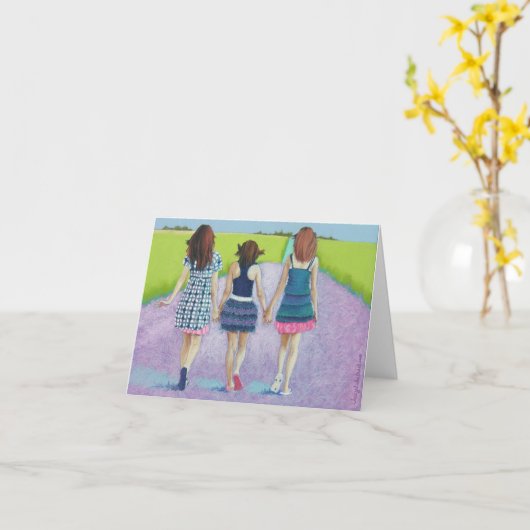 Beste Vrienden Kaart (Gele Bloem)