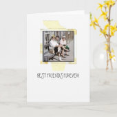 Beste vrienden kaart (Gele Bloem)