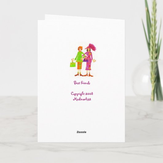 Beste vrienden kaart (Achterkant)
