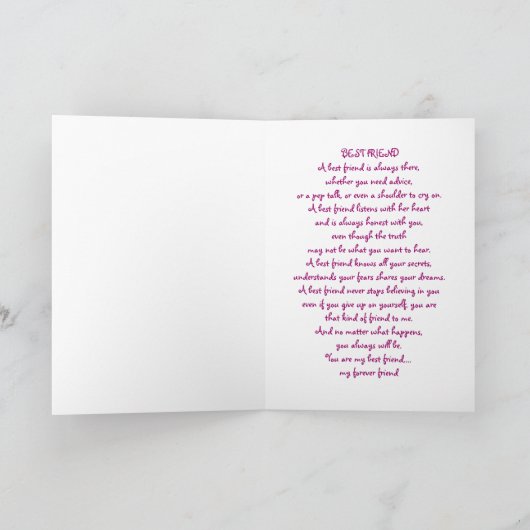 Beste vrienden kaart (Binnen)