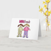 Beste vrienden kaart (Gele Bloem)