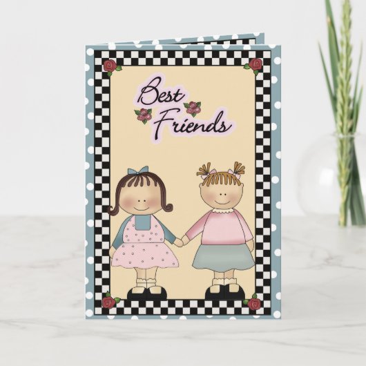 Beste vrienden kaart (Voorkant)
