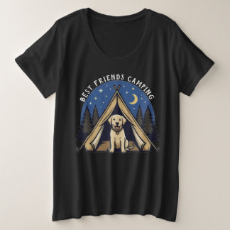 Beste vrienden kamperen grote maat t-shirt