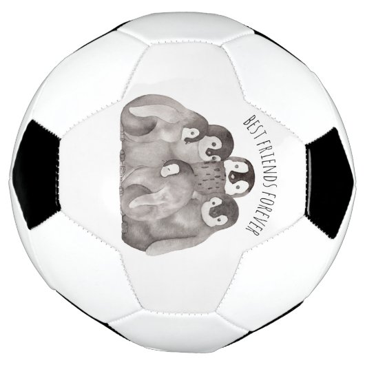 Beste vrienden Keizerspinguïns Voetbal (Gedraaid)