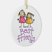 Beste vrienden keramisch ornament (Rechts)