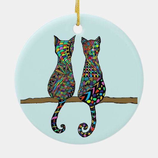 Beste vrienden keramisch ornament (Achterkant)