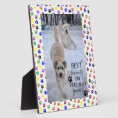 Beste vrienden kletsen zijn vrienden met poten fotoplaat (Zijkant)