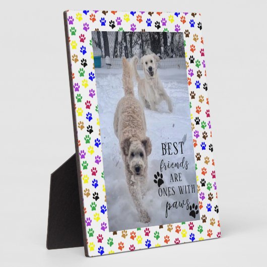 Beste vrienden kletsen zijn vrienden met poten fotoplaat (Zijkant)