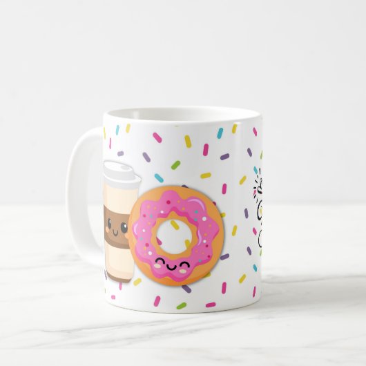 Beste Vrienden Koffie en Donut Mok (Voorkant links)