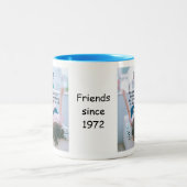 Beste Vrienden Koffie Mok, Gepersonaliseerde Vrien Tweekleurige Koffiemok (Center)