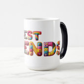 Beste Vrienden Kunst en Ambacht koffie mok (Voorkant rechts)