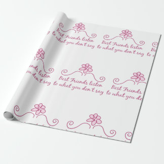 Beste vrienden luisteren cadeaupapier