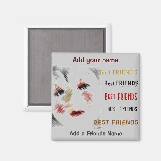Beste vrienden magneet (Voorkant / Achterkant)