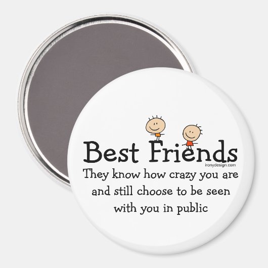 Beste vrienden magneet (Voorkant / Achterkant)