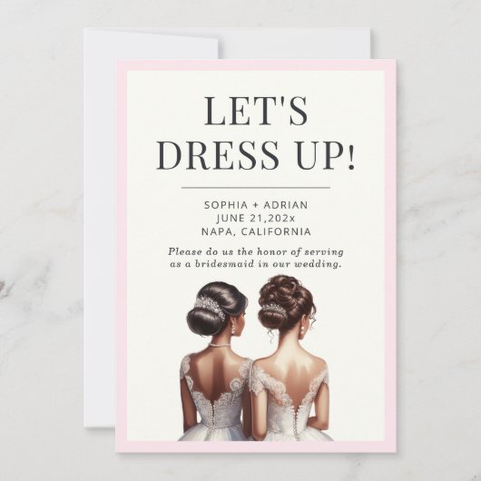 Beste Vrienden Maid of Honor bruidsmeisje voorstel Kaart (Voorkant)