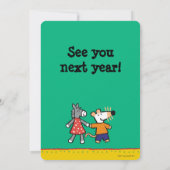 Beste vrienden Maisy en Dotty Hold Hands Bedankkaart (Achterkant)