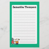 Beste vrienden Maisy en Dotty Hold Hands Briefpapier (Voorkant)