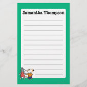 Beste vrienden Maisy en Dotty Hold Hands Briefpapier (Voorkant)