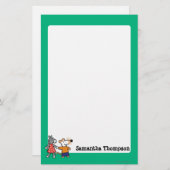 Beste vrienden Maisy en Dotty Hold Hands Briefpapier (Voorkant / Achterkant)