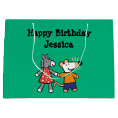 Beste vrienden Maisy en Dotty Hold Hands Large Cadeautasje (Voorkant)