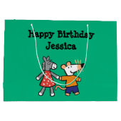 Beste vrienden Maisy en Dotty Hold Hands Large Cadeautasje (Achterkant)