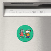 Beste vrienden Maisy en Dotty Hold Hands Magneet (Insitu (Vaatwasser))