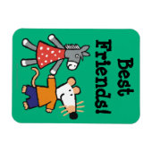 Beste vrienden Maisy en Dotty Hold Hands Magneet (Horizontaal)