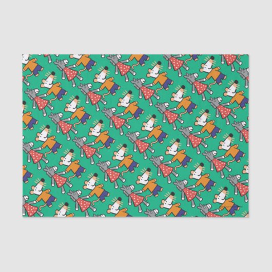 Beste vrienden Maisy en Dotty Hold Hands Tissuepapier (Voorkant)