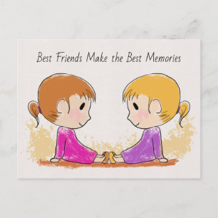 Beste Vrienden Maken de Beste Herinneringen Mooie Briefkaart