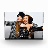 BESTE VRIENDEN | Manuscript lettering overlay Fotoblokken (Voorkant)