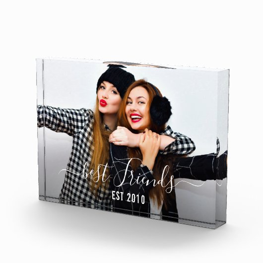 BESTE VRIENDEN | Manuscript lettering overlay Fotoblokken (Rechts)