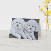 Beste vrienden: Mattie & Gucci - Kaart (Gele Bloem)