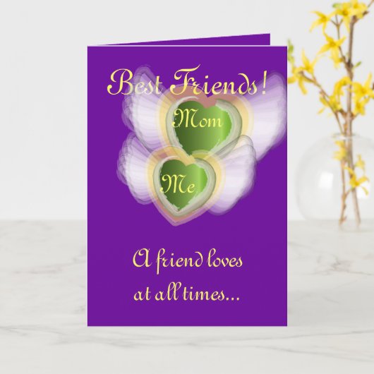 Beste Vrienden! , Me-past het Mamma aan Kaart (Gele Bloem)