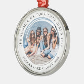 Beste Vrienden Meisjesreis Foto Aandenken Metalen Ornament (Links)