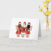 Beste vrienden met een prettige kerst naar de meis kaart (Gele Bloem)