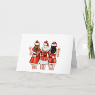 Beste vrienden met een prettige kerst naar de meis kaart